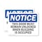 Signmission This Door Must Remain Unlocked When Building, 10 in W x Rectangle, Plastic OS-2PACK-NS-P-710-L-18602 - alternate 1